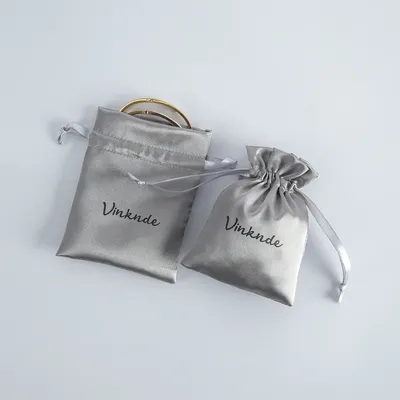 100pcs Silk Satin Bag Jewelry Presents Pouches for Necklace Bracelet Earrings Christmas Wedding Gift