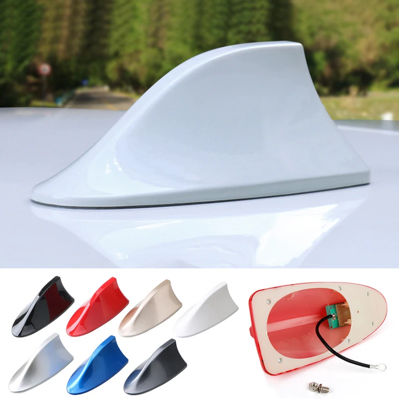 Car Roof Antennas Shark Decorative Aerial Antenna Cover Sticker Auto Radio Signal Aerials Roof Antennas For BMW/Honda/Toyota