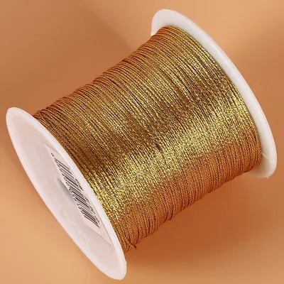 Golden Gold Silver Rope Chinese Knot Cord String Sewing Machine Threads Crafts Gift Thread Cord For