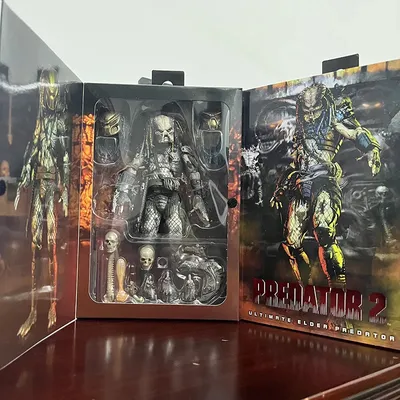 Original NECA Ultimate Elder Predator Action Figure Model Toys Joint Movable Horror Doll Christmas