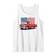 Klassischer alter Pickup Truck Amerikanische Flagge 4. Juli Patriotisch Tank Top
