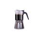VeoHome Stovetop espresso maker Glass and Stainless Steel Moka pot Coffee Maker 360 ml - Cafetera italiana - Induction, Gas, Ceramic Espresso Sty