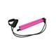 (Pink) Portable Bar Pilates Kit Resistance Band Exercise Stick Drawbar Home Yoga Gym