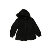 Rothschild Fleece Jacket: Black Leopard Print Jackets & Outerwear - Kids Girl's Size 5