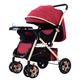 Outdoor Strollers Shopping Strollers Newborn Loungers Portable Strollers Folding Strollers High View Strollers Strollers with Seats 360° Lockable Infant Transport Strollers red