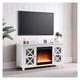 Fireplace TV Stand Rectangular TV Stand With Fireplace For TV White Electric Fireplace TV Stands For The Living Room Corner TV Console