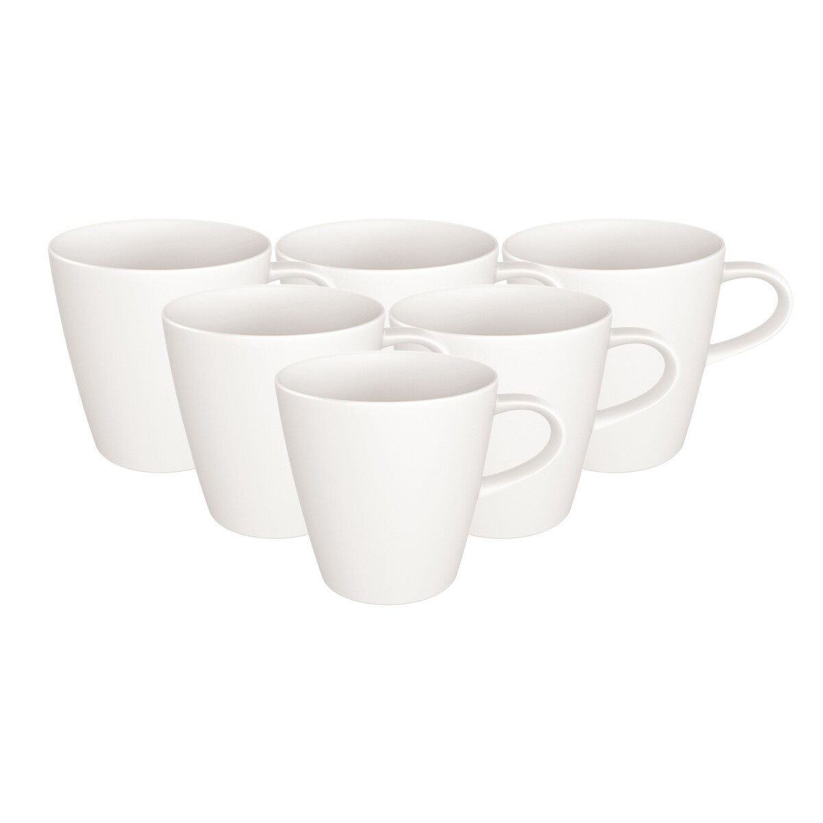 Villeroy & Boch Manufacture Rock Blanc Kaffeebecher 290 ml 6er Set Image