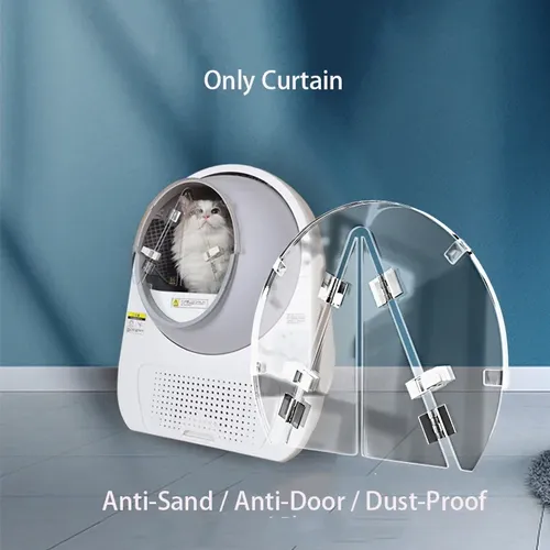 Transparent Anti-sand Vorhang Deodorant Tür Zubehör für Catlink Katzenstreu Box Nur Vorhang Nicht