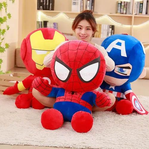 Wunder Spiderman Plüsch tier weich ausgestopft Eisen Mann Cartoon gefüllt Superman Plüsch Puppe