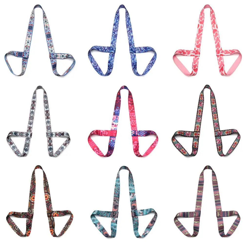 Sangles de transport multicolores, accessoires de sport, exercice de fitness commandé, ceinture de yoga, sangle en polymère, environnement