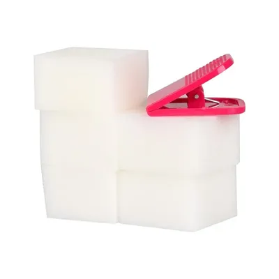 8 Pcs/Set Apply Sponge for Table Tennis Water Glue (Medium Size, Can Cut to Smaller) with Clip, Easy