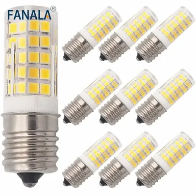 10PACK E17 LED Bulb Illuminator Microwave 6W AC 110/220V 2835 SMD Ceramic Equivalent 60W