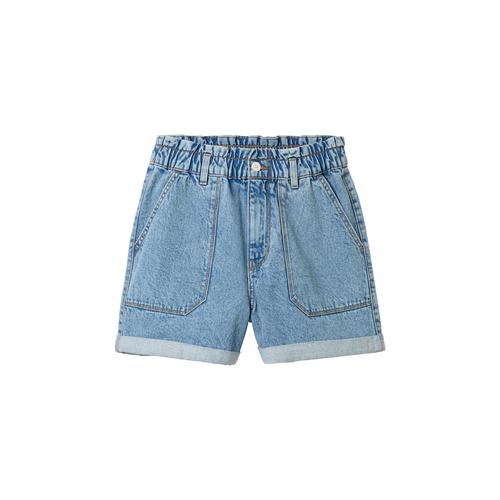 TOM TAILOR DENIM Damen Relaxed Jeans Shorts, blau, Uni, Gr. XS