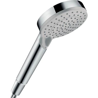 Brausegarnitur HANSGROHE "Vernis Blend", silber (chrom), Kunststoff, Brausegarnituren, 10cm, Green, chrom