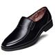 MOEIDO Men's Lace-Ups Leather Men's Shoes Square Toe Business Men's Shoes, Casual Shoes Soft and Comfortable Men's Single Shoes (Color : Black Fleece, Size : 8.5 UK)