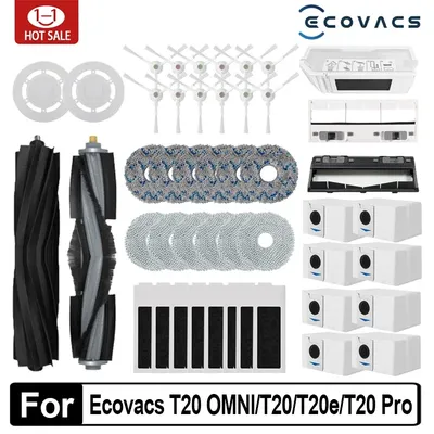 Für Ecovacs Deebot T20 OMNI T20e T20 Pro Roboter Staubsauger Zubehör Hauptseite Pinsel Mopp Filter Staubbeutel Ersatzteile Image