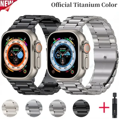 Metall armband für Apple Watch Ultra 49mm 8 7 45mm 41mm Edelstahl Smart Watch Armband iwatch 6 5 4 3
