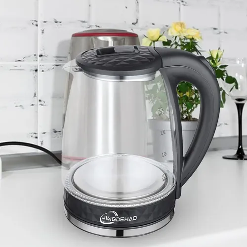 Wasserkocher 2l elektrische Teekanne schnell kochend tragbare automatische Abschaltung Warmwasser