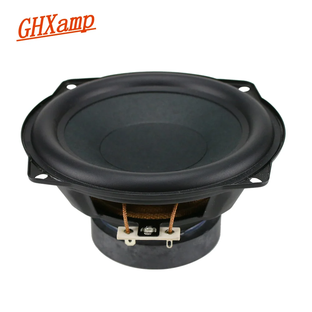 Ghxamp 4Ohm 5,25 Zoll Mid-Bass-Lautsprecher einheit Subwoofer 30W Deep Bass Mediant Woofer Lautsprecher Gummi kante 133mm für LG 1 Stk Image