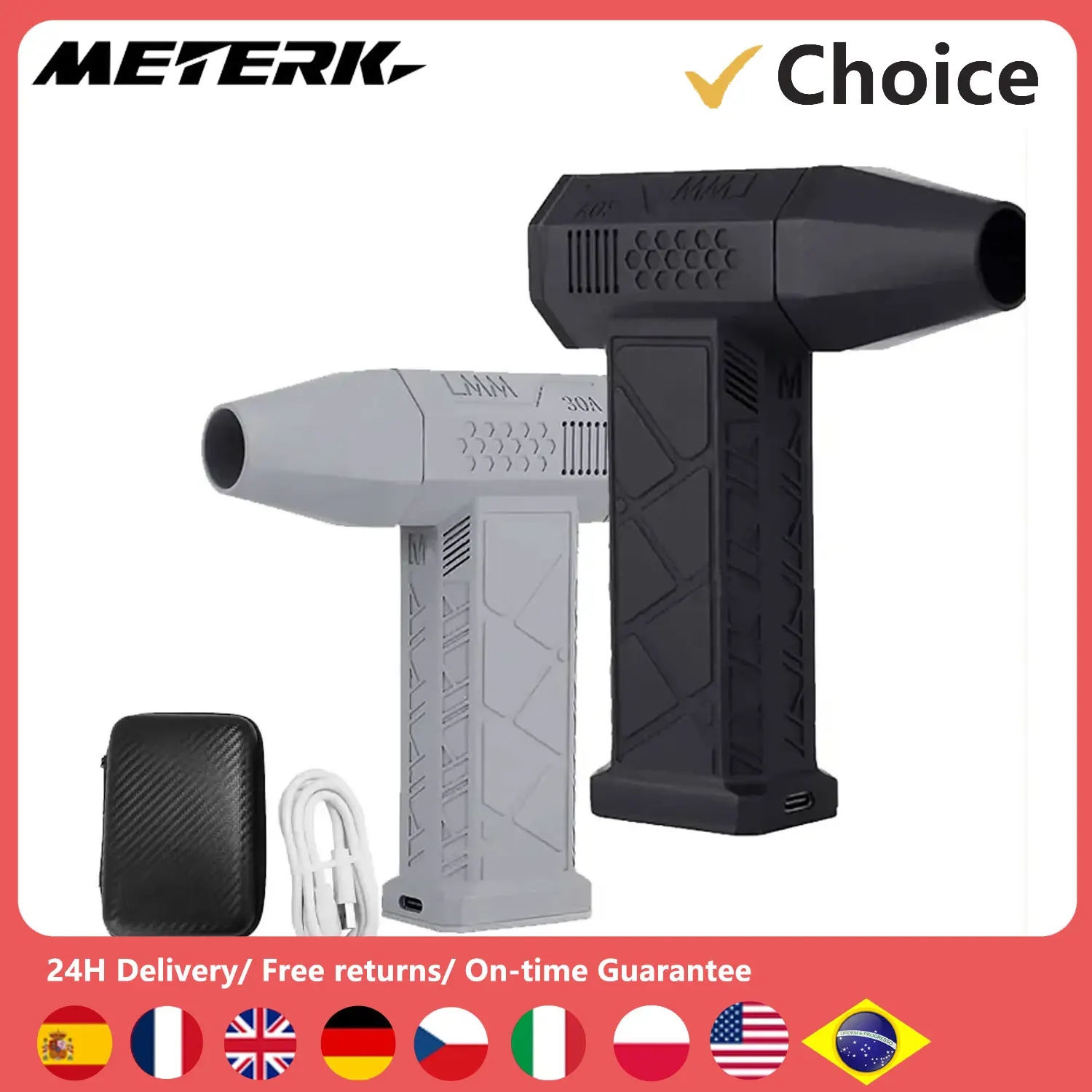 130000 U/min Turbofan bürstenloser Motor 200W Hoch leistungs strahl ventilator Staub gebläse Wind geschwindigkeit 52 mt/s heftige Turbo ventilator Mini Air Duster Werkzeuge Image