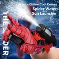 Spiderman Launcher Water Gun Summer Wrist Shooting Water Toy plastica con guanti per bambini