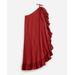 Ruffle One-Shoulder Cover-Up Dress