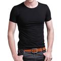Lycra männer T Shirt Kurzarm Männer T-Shirt Oansatz Schlank Einfarbig Halbarm Mann T-shirt 2022 Männer T Shirt Kleidung
