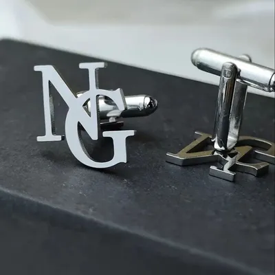 Custom Cufflinks for Mens Personalized Logo Name Letter Stainless Steel Suit Shirt Button Wedding