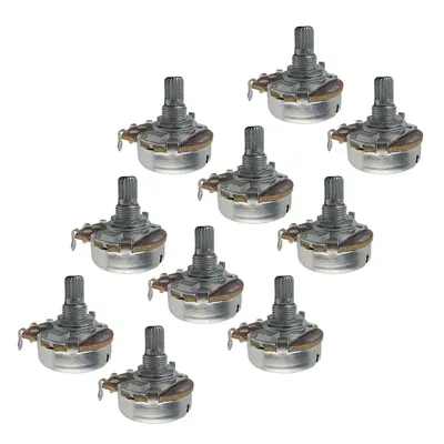 FLEOR 12PCS Full Size 15mm Short Shaft Guitar Potentiometers Pots A250K /B250K /A500K /B500K for
