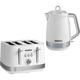 Morphy Richards Illumination White 1.7L Kettle & 4 Slice Toaster Set