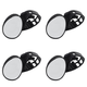 4X Bike Mirror, Bicycle Cycling Rear View Mirrors Adjustable Handlebar Mounted for Mountain Road Bike