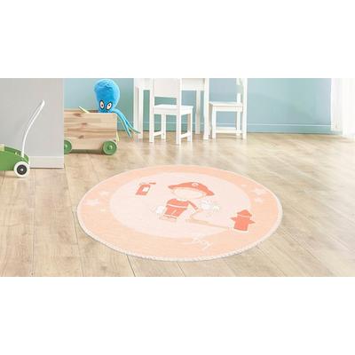 Kinderteppich ARTE ESPINA "Bambini 100", braun, H:5mm Ø:160cm, Polyester, Teppiche, Fantasievoll bedruckter Kinderteppich, angenehme Haptik Image