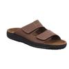 Pantolette ROHDE "Soltau-H", Herren, Gr. 39, braun (dunkelbraun), Nubukleder, casual, Schuhe, Sommerschuh, Schlappen, Hausschuh mit Klettverschlüssen