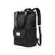PORRASSO Women Laptop Backpack Casual Shoulder Bag with USB Charging Port Luggage Strap School Bag for 15.6 Inch Laptop Daypack College Work Travel Rucksack Black
