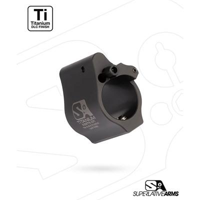 Superlative Arms Ar-15 Solid Adjustable Gas Block - Ar-15 Solid Titanium Adjustable Gas Block .750