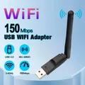 150 MBit/s Mini-WLAN-Adapter 5dB Antenne USB-WLAN-Empfänger 802 11 MB/G/N USB-LAN-Dongle MT7601