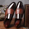 Klassische Business-Herren-Kleiderschuhe, modisch, elegant, formelle Hochzeitsschuhe, Herren-Slipper, Büro-Oxford-Schuhe für Herren, Schwarz