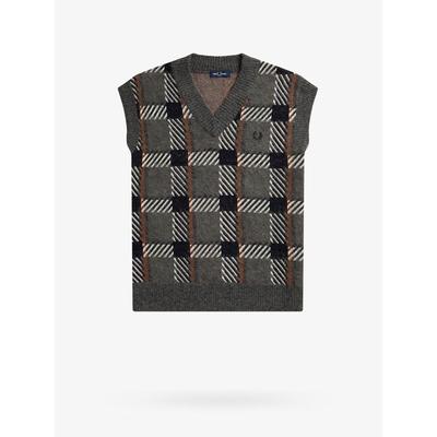 Vest - Black - Fred Perry Knitwear