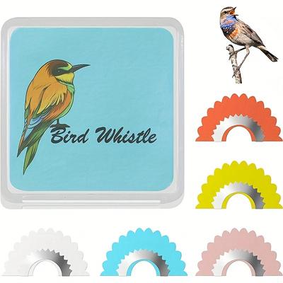 TEMU 5 Colors Bird Whistle 5 Pcs, Warbler Original Magic Bird Caller Tongue, Oral Stunts Tricks Gag Tweeting Noisemaker For Gift Eid Al-adha Mubarak