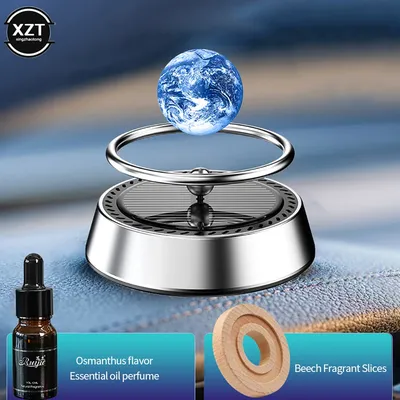 1Pcs Solar Car Aromatherapy Vehicle Perfume Air Freshener Auto Essential Oil Diffuser With Interstellar Ball