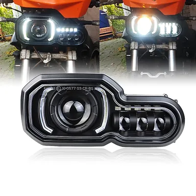 LED Headlight for BMW F650GS/F700GS/F800GS F800ADV F800R High/Low beam with DRL Assembly Kit