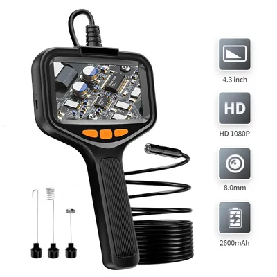 Single & Dual Industrial Endoscope Camera 4.3'' LCD Digital Handheld Borescope IP67 Waterproof