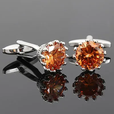 Luxury Rhinestone Cufflinks for Mens French Shirt Cuff Link Business Banquet Wedding Groom