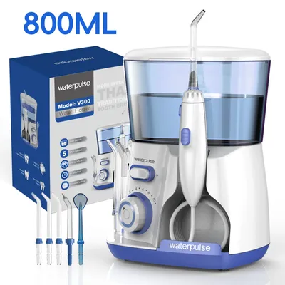 Waterpulse Electric Water Flosser Oral Irrigator, 800ML Large Capacity Dental Water Hygiene Flossing