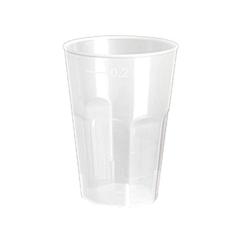 240 Mehrweg Trinkglas 0,2 l Polypropylen Decoglas "de Luxe" – Transparent Image