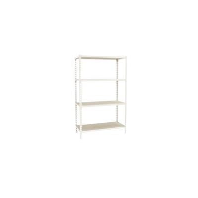SimonRack Maderclick schraubenloses Metallregal 4 Böden. Farbe weiss/holz 1500x1200x400 mm Image