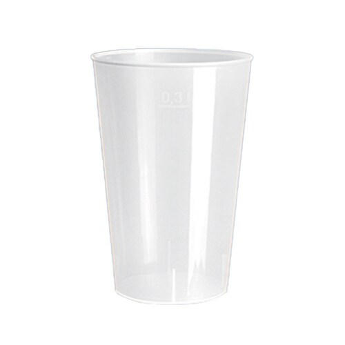 225 Mehrweg Trinkglas 0,3 l Polypropylen "de Luxe" – Transparent Image