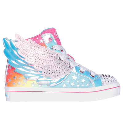 Skechers Girl's Twinkle Toes: Twi-Lites 2.0 - Dreamy Wings Sneaker | Size 1.0 | Hot Pink | Synthetic/Textile