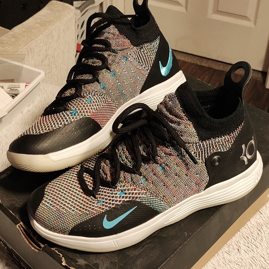 Nike Shoes | Kevin Durant Kd 11 Gs Nike | Color: Black/Blue | Size: 6.5b