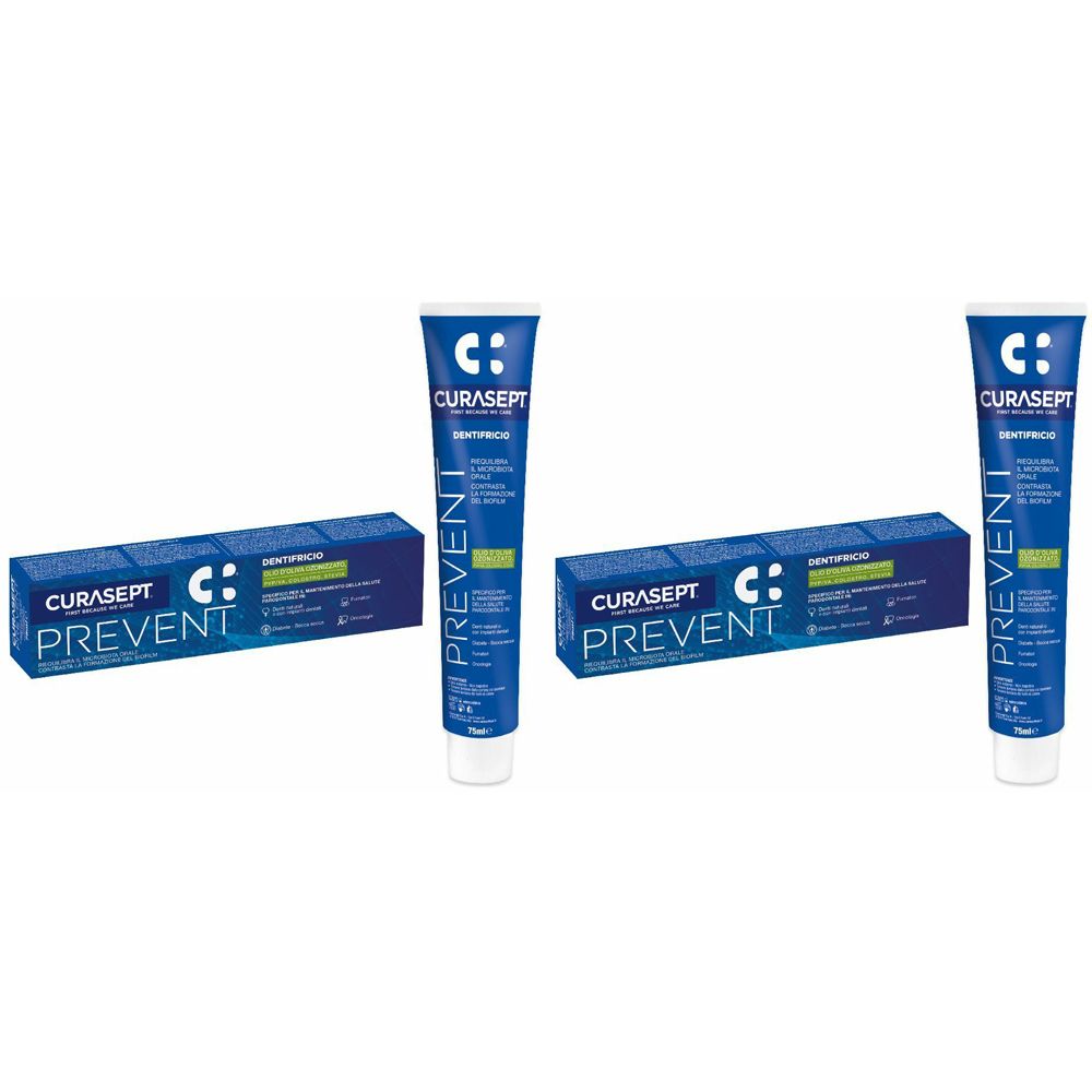 Curasept Prevent Dentifricio 2x75 ml